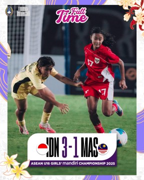 Timnas Putri U-17 vs Malaysia di Piala AFF Wanita 2025. (Instagram @timnasindonesia)